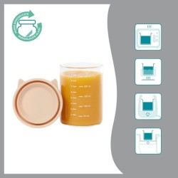 Babymoov ISY BOWLS 6 Pots de conservation en Verre Borosilicate - Grad