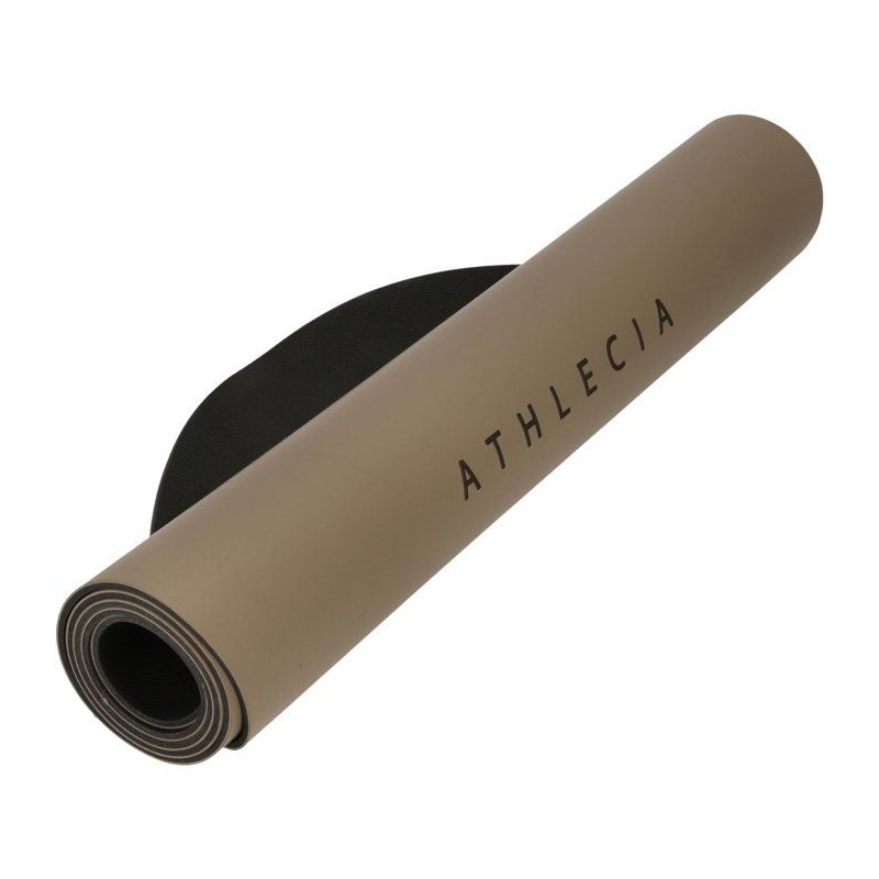 Tapis de Yoga - ATHLECIA - Oliveira - 4 mm - Beige