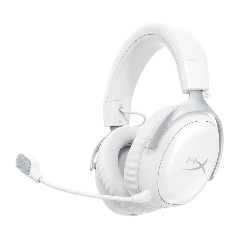Casque Gamer Sans Fil HyperX Cloud III S Wireless blanc pour PC Mac PS