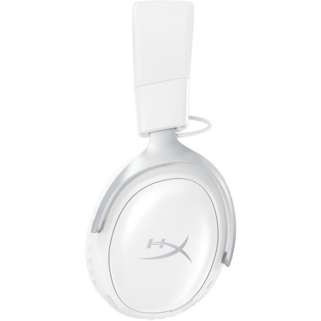 Casque Gamer Sans Fil HyperX Cloud III S Wireless blanc pour PC Mac PS5 mobiles Switch avec adaptateur USB-C vers USB-A et câbl