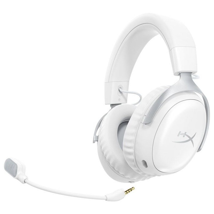 Casque Gamer Sans Fil HyperX Cloud III S Wireless blanc pour PC Mac PS5 mobiles Switch avec adaptateur USB-C vers USB-A et câbl Casque Gamer Sans Fil HyperX Cloud III S Wireless blanc pour PC Mac PS5 mobiles Switch avec adaptateur USB-C vers USB-A et câbl