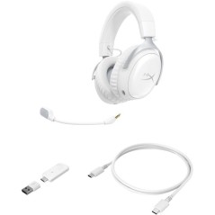 Casque Gamer Sans Fil HyperX Cloud III S Wireless blanc pour PC Mac PS