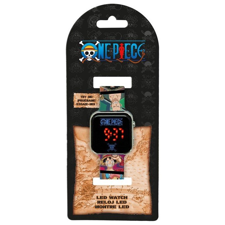 Montre LED - KIDS LICENSING - One Piece - Des 4 ans Montre LED - KIDS LICENSING - One Piece - Des 4 ans