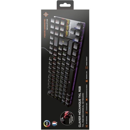 Clavier gamer - Mécanique - Nova Gaming - Sculptor - TKL - LED RGB
