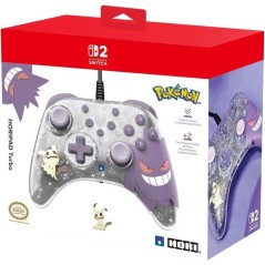 Manette de jeu - Nintendo Switch et Switch 2 - Pokémon - Filaire - Horipad Turbo - Boutons arriere programmables - Hori