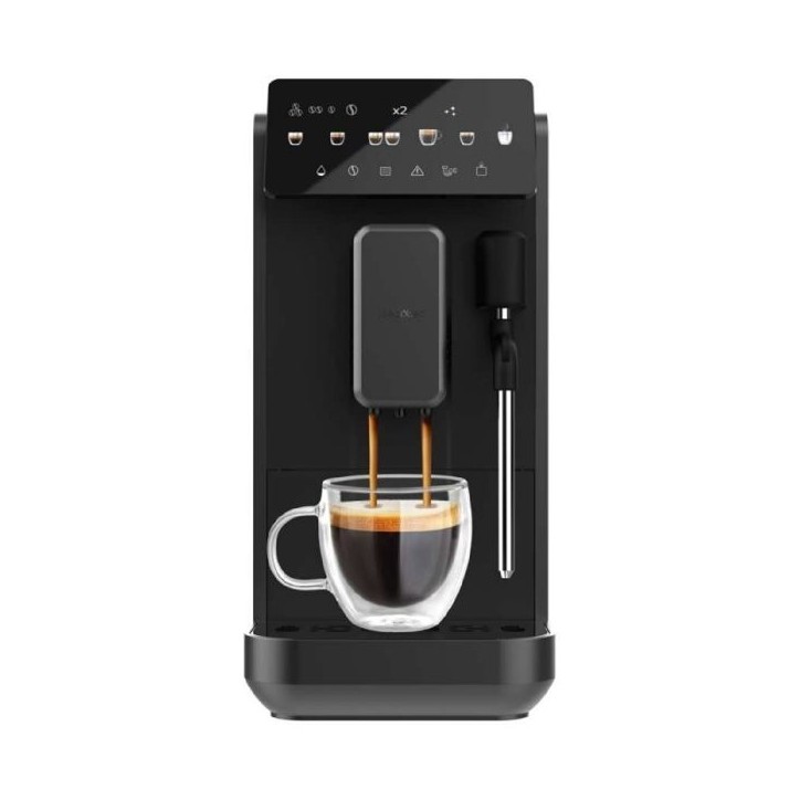 Machine a café Expresso broyeur - CECOTEC - CremmaetLungoSteam - 19 bars - 280 g - 2 L - 5 boissons - Noir Machine a café Expresso broyeur - CECOTEC - CremmaetLungoSteam - 19 bars - 280 g - 2 L - 5 boissons - Noir