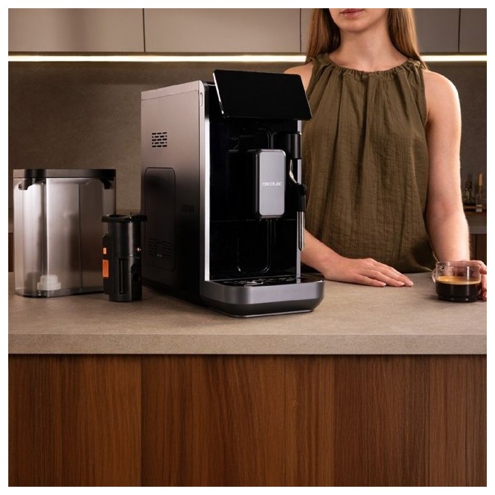 Machine a café Expresso broyeur - CECOTEC - CremmaetLungoSteam - 19 bars - 280 g - 2 L - 5 boissons - Noir Machine a café Expresso broyeur - CECOTEC - CremmaetLungoSteam - 19 bars - 280 g - 2 L - 5 boissons - Noir