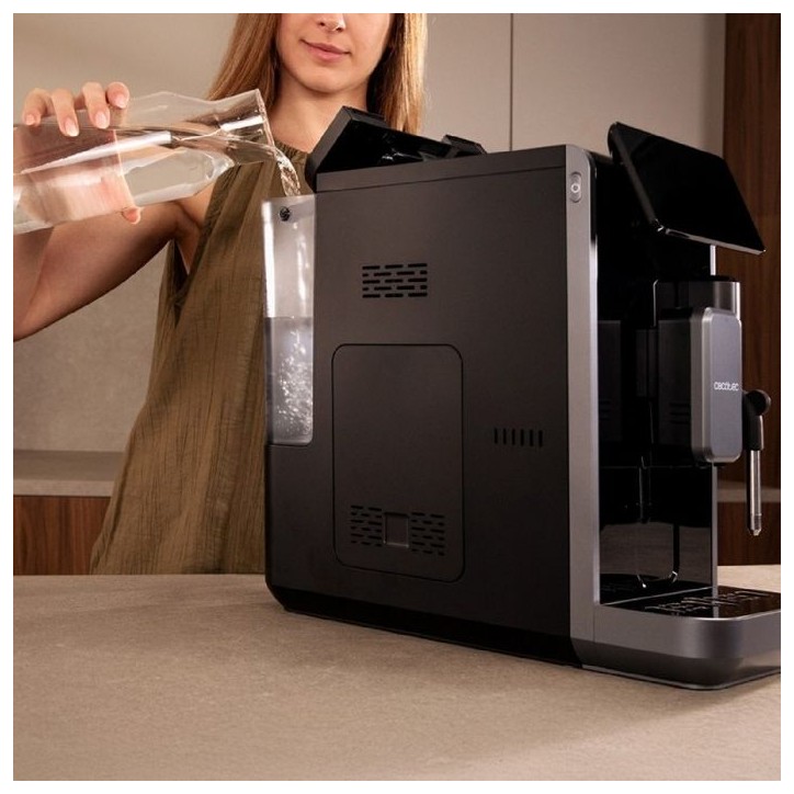 Machine a café Expresso broyeur - CECOTEC - CremmaetLungoSteam - 19 bars - 280 g - 2 L - 5 boissons - Noir Machine a café Expresso broyeur - CECOTEC - CremmaetLungoSteam - 19 bars - 280 g - 2 L - 5 boissons - Noir
