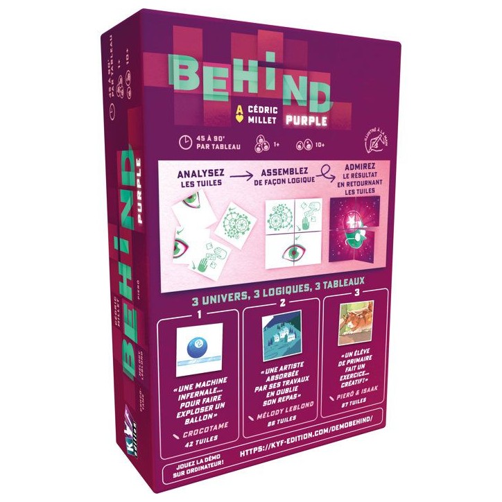 Jeu d'enquete - Behind : Purple - 3 enquetes inédites - Standalone - As d'Or Initié 2025 Jeu d'enquete - Behind : Purple - 3 enquetes inédites - Standalone - As d'Or Initié 2025