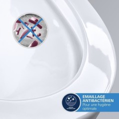 Cuvette WC suspendue compact - GROHE Euro Ceramic - Porcelaine vitrifi