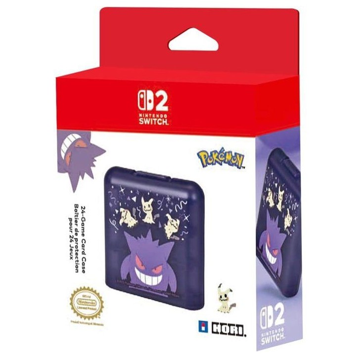 Boîtier de rangement 24 jeux - Nintendo Switch 2 - Hori - Motif Pokémon Gengar Boîtier de rangement 24 jeux - Nintendo Switch 2 - Hori - Motif Pokémon Gengar