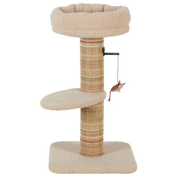 Arbre a chat griffoir - ZOLUX - Stable - Espace de repos - Jeu souris - Sisal - 70 cm - Boréal - Beige