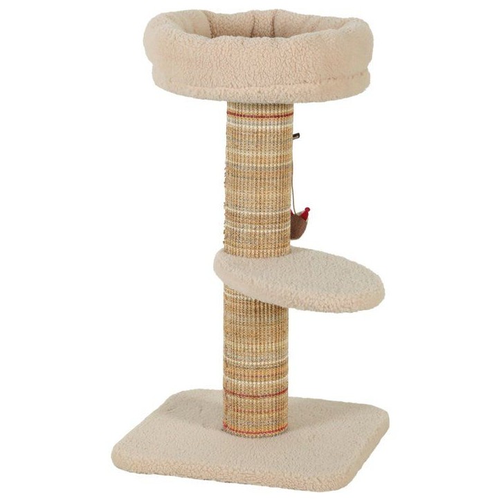 Arbre a chat griffoir - ZOLUX - Stable - Espace de repos - Jeu souris - Sisal - 70 cm - Boréal - Beige