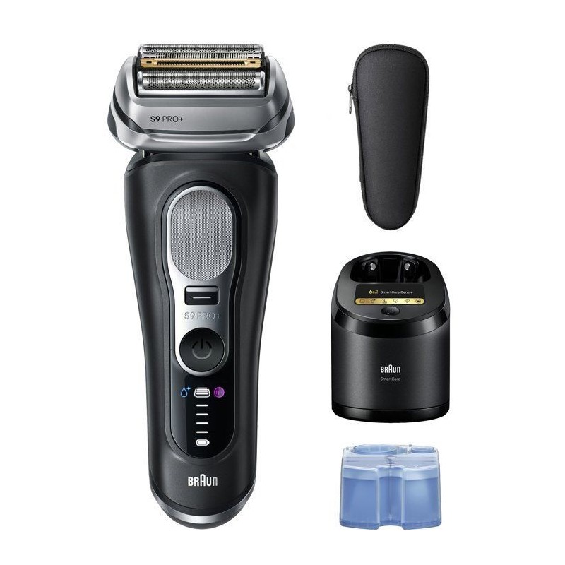 Rasoir électrique - BRAUN - Série 9 9660cc - 60 min - Étanche - Noi