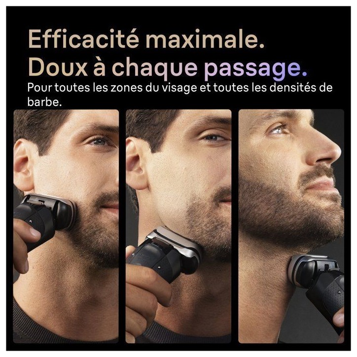 Rasoir électrique - BRAUN - Série 9 9660cc - 60 min - Étanche - Noir Rasoir électrique - BRAUN - Série 9 9660cc - 60 min - Étanche - Noir