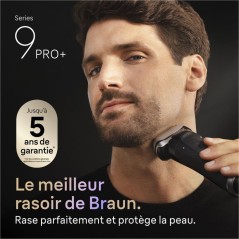 Rasoir électrique - BRAUN - Série 9 9660cc - 60 min - Étanche - Noi