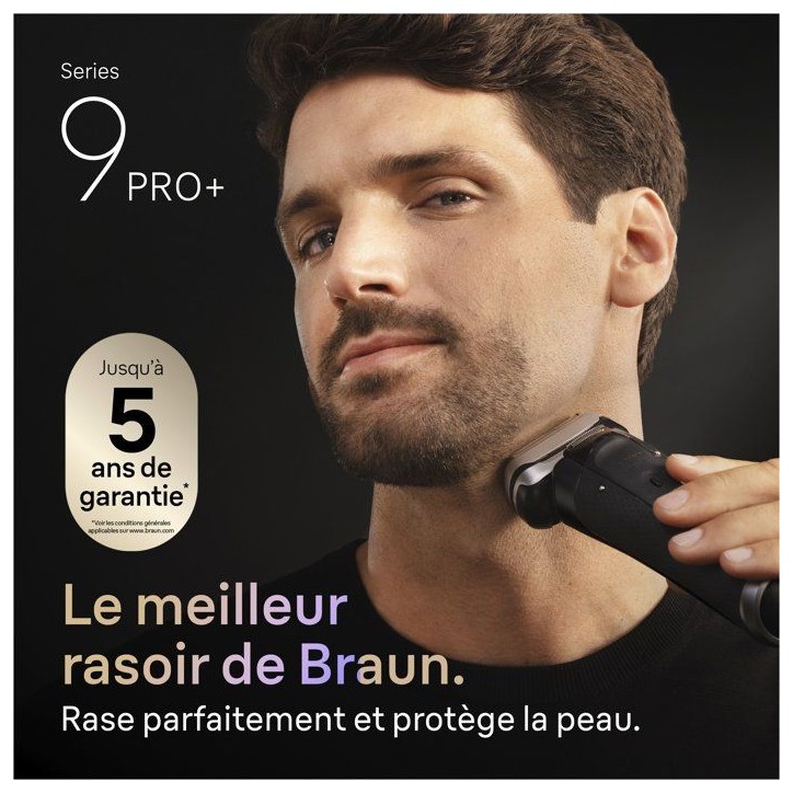 Rasoir électrique - BRAUN - Série 9 9660cc - 60 min - Étanche - Noir Rasoir électrique - BRAUN - Série 9 9660cc - 60 min - Étanche - Noir