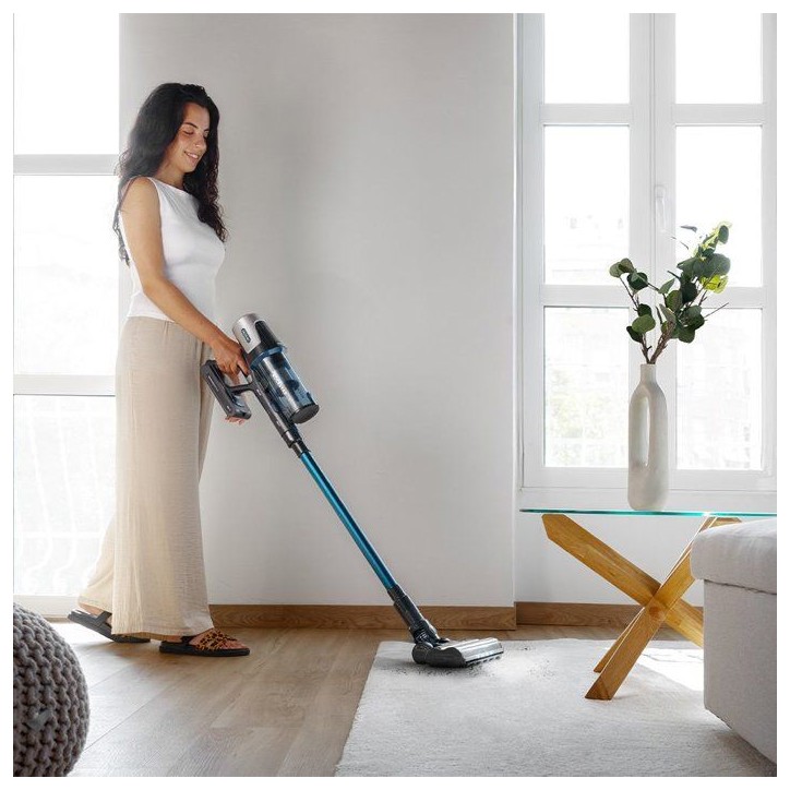 Aspirateur balai laveur - CECOTEC Conga Rockstar RS50 - 25 000 Pa - 60 min - 130 m² - Noir / Bleu foncé Aspirateur balai laveur - CECOTEC Conga Rockstar RS50 - 25 000 Pa - 60 min - 130 m² - Noir / Bleu foncé