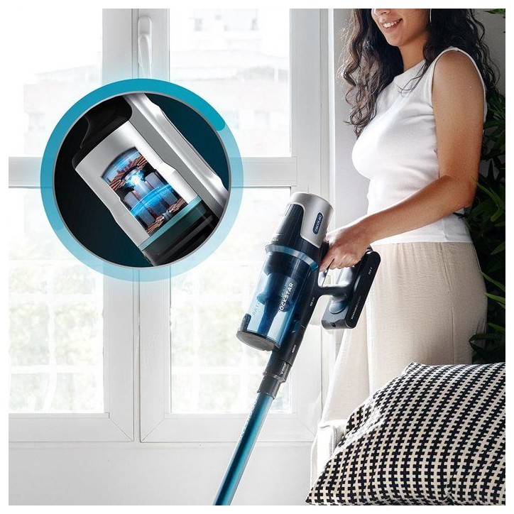 Aspirateur balai laveur - CECOTEC Conga Rockstar RS50 - 25 000 Pa - 60 min - 130 m² - Noir / Bleu foncé Aspirateur balai laveur - CECOTEC Conga Rockstar RS50 - 25 000 Pa - 60 min - 130 m² - Noir / Bleu foncé
