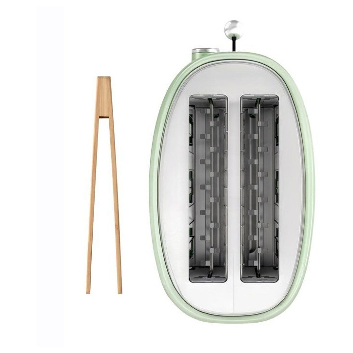 Grille pain vintage 2 fentes - SWEISS - GRS7 - 850 W - Thermostat réglable - Vert Grille pain vintage 2 fentes - SWEISS - GRS7 - 850 W - Thermostat réglable - Vert