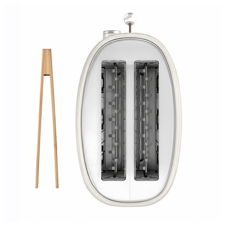 Grille pain vintage 2 fentes - SWEISS - GRS8 - 850 W - Thermostat réglable - Beige