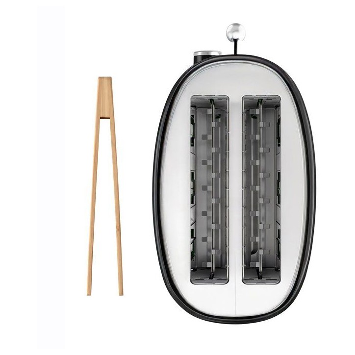 Grille pain vintage 2 fentes - SWEISS - GRS9 - 850 W - Thermostat réglable - Noir