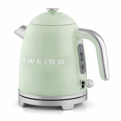 Bouilloire vintage - SWEISS - KTS7 - 1000 W - 1 L - Socle 360° - Vert