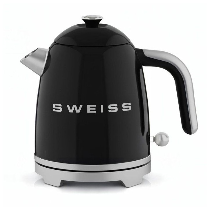 Bouilloire vintage - SWEISS - KTS9 - 1000 W - 1 L - Socle 360° - Noir Bouilloire vintage - SWEISS - KTS9 - 1000 W - 1 L - Socle 360° - Noir