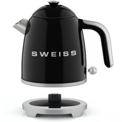 Bouilloire vintage - SWEISS - KTS9 - 1000 W - 1 L - Socle 360° - Noir