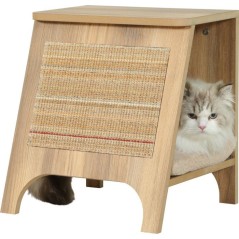 Console pour chat 3-en-1 - ZOLUX - Griffoir sisal, couchage et table d