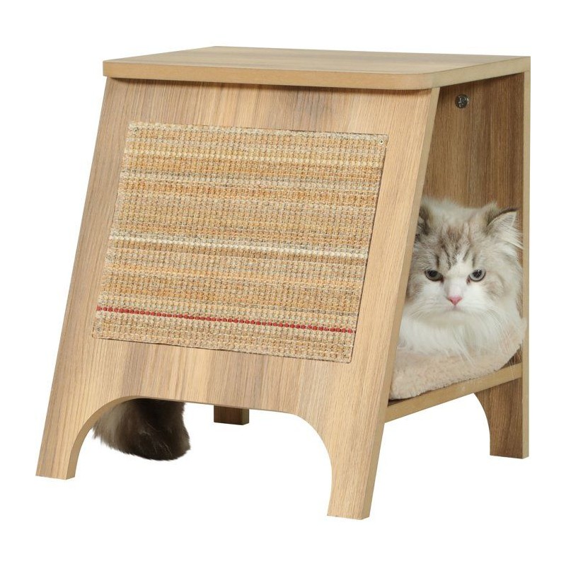 Console pour chat 3-en-1 - ZOLUX - Griffoir sisal, couchage et table d