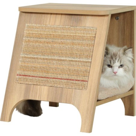 Console pour chat 3-en-1 - ZOLUX - Griffoir sisal, couchage et table d