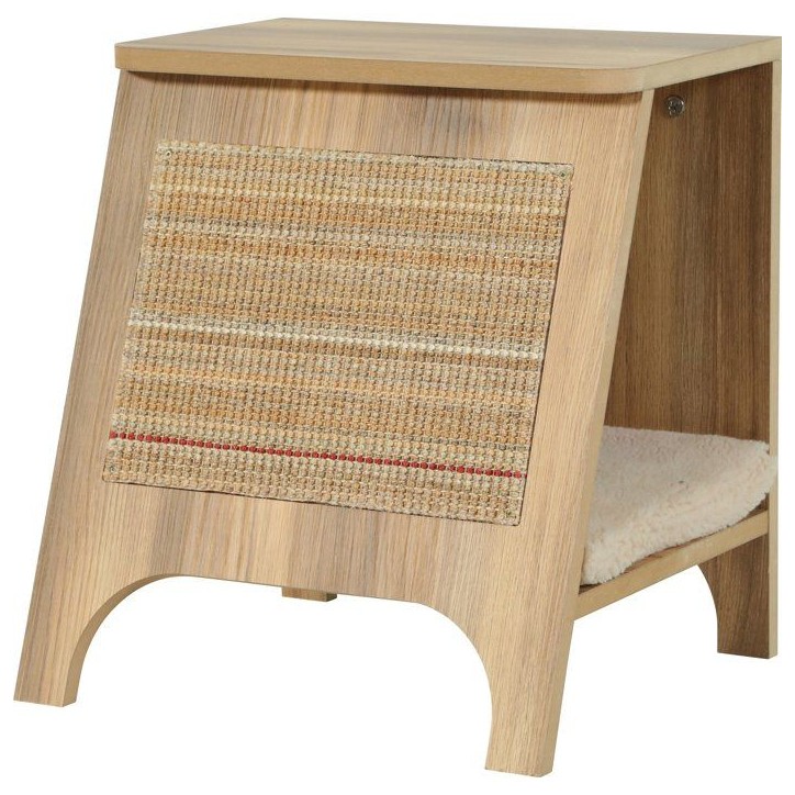 Console pour chat 3-en-1 - ZOLUX - Griffoir sisal, couchage et table d'appoint - 43,5 cm - Boréal - Beige Console pour chat 3-en-1 - ZOLUX - Griffoir sisal, couchage et table d'appoint - 43,5 cm - Boréal - Beige