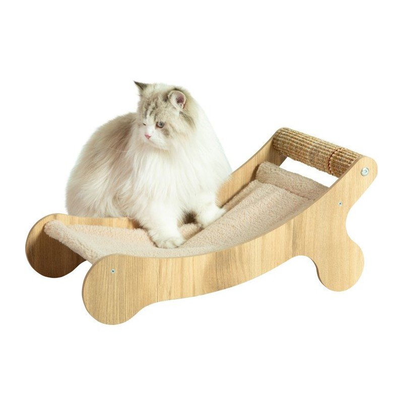 Hamac chaise longue pour chat - ZOLUX - Griffoir sisal - Espace repos