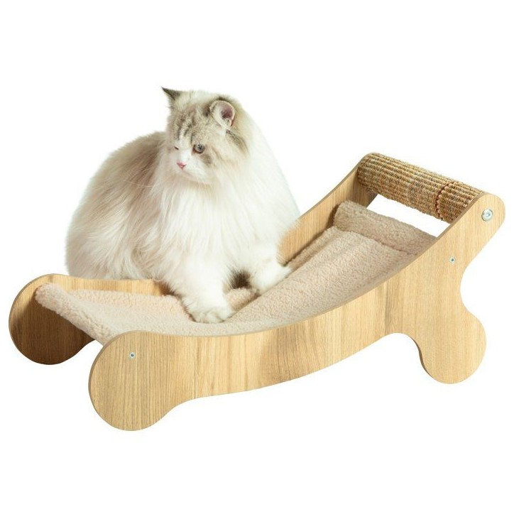 Hamac chaise longue pour chat - ZOLUX - Griffoir sisal - Espace repos - Boréal - Biege Hamac chaise longue pour chat - ZOLUX - Griffoir sisal - Espace repos - Boréal - Biege
