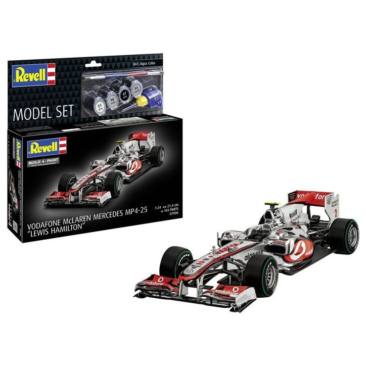 Maquette de Formule 1 - REVELL - Model Set - McLaren Mercedes MP4-25 Lewis Hamilton - Avec colle, peintures et accessoires Maquette de Formule 1 - REVELL - Model Set - McLaren Mercedes MP4-25 Lewis Hamilton - Avec colle, peintures et accessoires