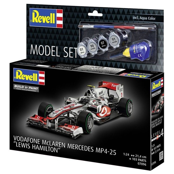 Maquette de Formule 1 - REVELL - Model Set - McLaren Mercedes MP4-25 Lewis Hamilton - Avec colle, peintures et accessoires Maquette de Formule 1 - REVELL - Model Set - McLaren Mercedes MP4-25 Lewis Hamilton - Avec colle, peintures et accessoires