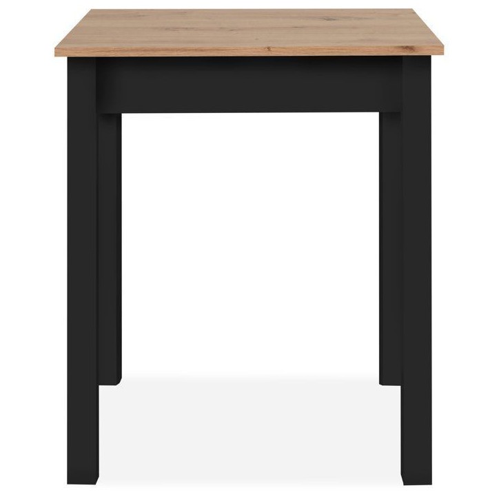 Table a Manger - Chene Artisan & Noir - Carré - 4 personnes - 60 x 67 x 76 cm Table a Manger - Chene Artisan & Noir - Carré - 4 personnes - 60 x 67 x 76 cm