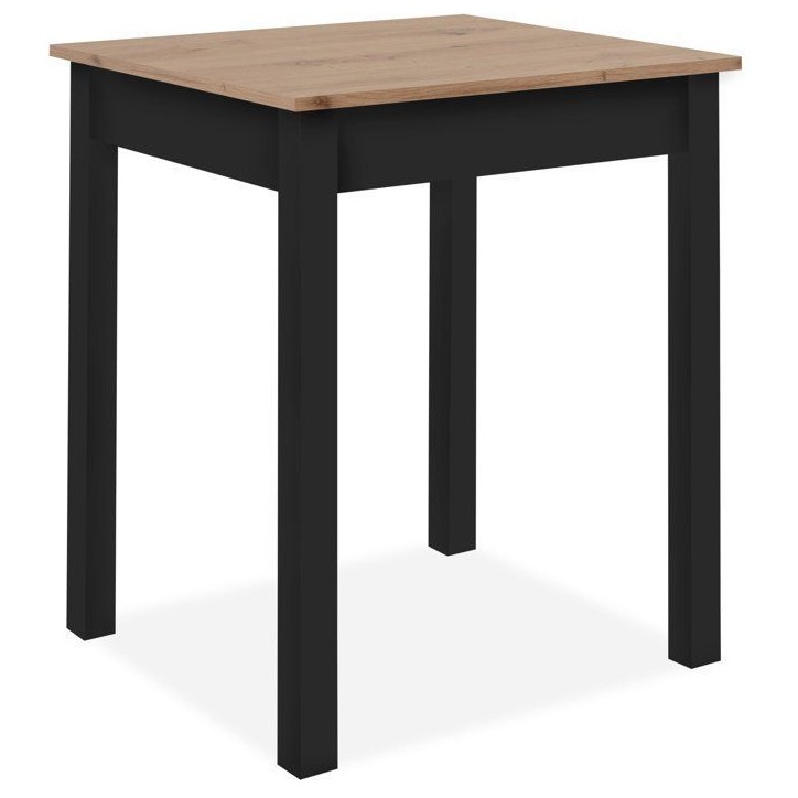 Table a Manger - Chene Artisan & Noir - Carré - 4 personnes - 60 x 67 x 76 cm Table a Manger - Chene Artisan & Noir - Carré - 4 personnes - 60 x 67 x 76 cm