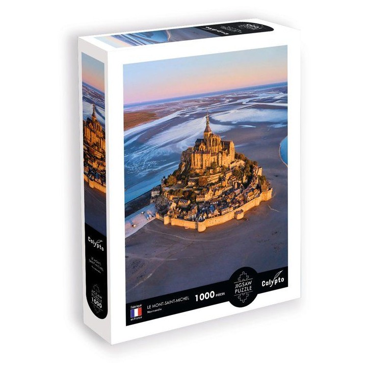 Puzzle - SENTOSPHERE - Calypto - 1000 pieces - Le Mont-Saint-Michel - Normandie - Toucher soyeux - Des 9 ans Puzzle - SENTOSPHERE - Calypto - 1000 pieces - Le Mont-Saint-Michel - Normandie - Toucher soyeux - Des 9 ans