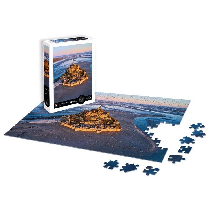 Puzzle - SENTOSPHERE - Calypto - 1000 pieces - Le Mont-Saint-Michel - Normandie - Toucher soyeux - Des 9 ans Puzzle - SENTOSPHERE - Calypto - 1000 pieces - Le Mont-Saint-Michel - Normandie - Toucher soyeux - Des 9 ans
