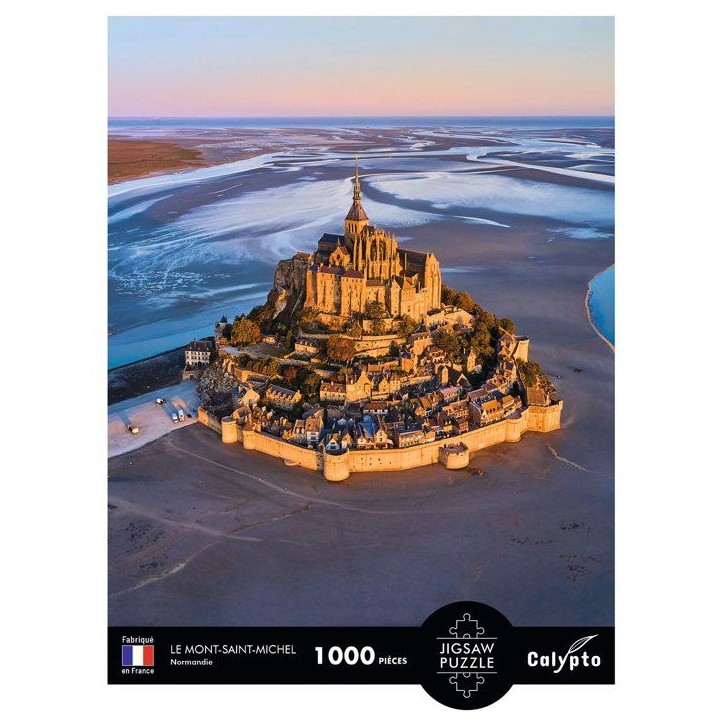 Puzzle - SENTOSPHERE - Calypto - 1000 pieces - Le Mont-Saint-Michel - Normandie - Toucher soyeux - Des 9 ans Puzzle - SENTOSPHERE - Calypto - 1000 pieces - Le Mont-Saint-Michel - Normandie - Toucher soyeux - Des 9 ans