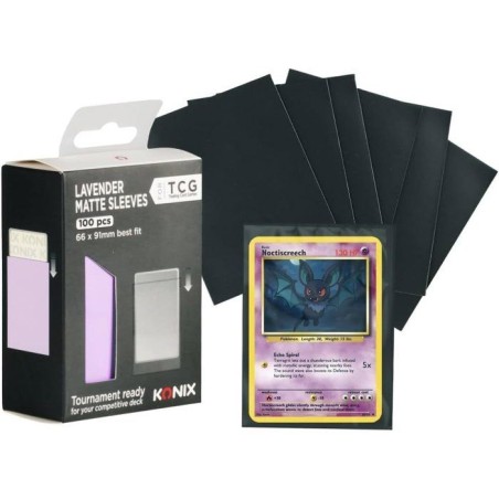Protege-cartes - Konix - Matte Sleeves 66 x 91 mm pour compétition -