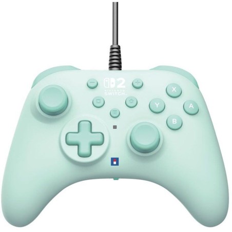 Manette de jeu - Nintendo Switch et Switch 2 - Filaire - Vert - Horipa