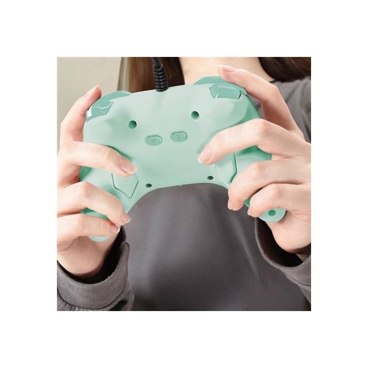 Manette de jeu - Nintendo Switch et Switch 2 - Filaire - Vert - Horipad Turbo - Boutons arriere programmables - Hori Manette de jeu - Nintendo Switch et Switch 2 - Filaire - Vert - Horipad Turbo - Boutons arriere programmables - Hori