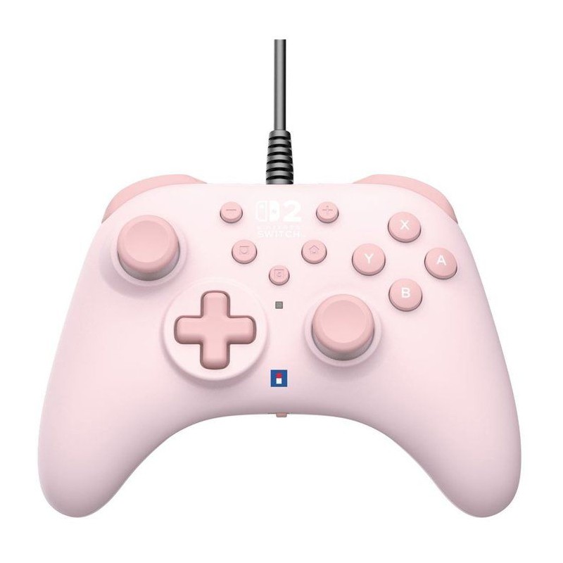 Manette de jeu - Nintendo Switch et Switch 2 - Filaire - Rose - Horipa
