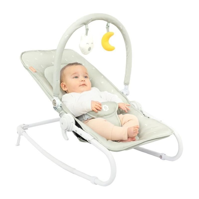 Transat pliable et ultra compact BADABULLE, arche de jeux, lichen / ve Transat pliable et ultra compact BADABULLE, arche de jeux, lichen / ve