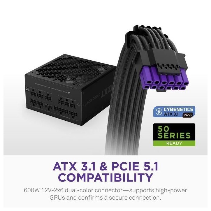 Alimentation PC - NZXT - PA-0G3BB-EU - C1000 Gold Core - 80Plus Gold - Fully-modular - ATX 3.1 Power Supply - EU Power Cord Alimentation PC - NZXT - PA-0G3BB-EU - C1000 Gold Core - 80Plus Gold - Fully-modular - ATX 3.1 Power Supply - EU Power Cord