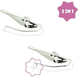 Transat pliable et ultra compact BADABULLE, arche de jeux, lichen / ve