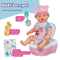 Toilettes jouet - BABY BORN - Sons et lumieres - Accessoires et autoco